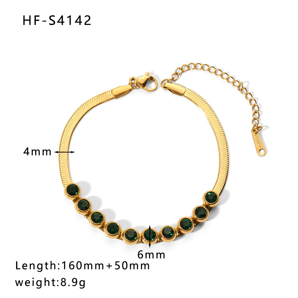 Wholesale Diamond Chain Heart Shaped Pearl Pendant Bracelet